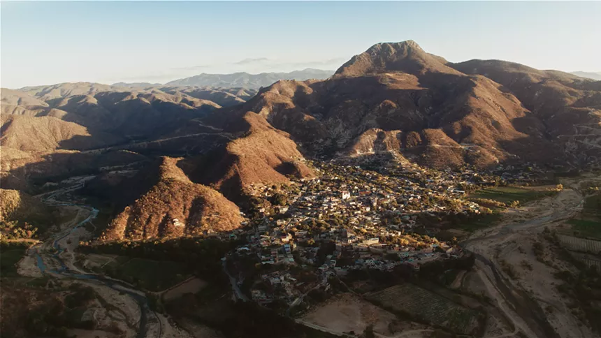 Mexican town in the mountains