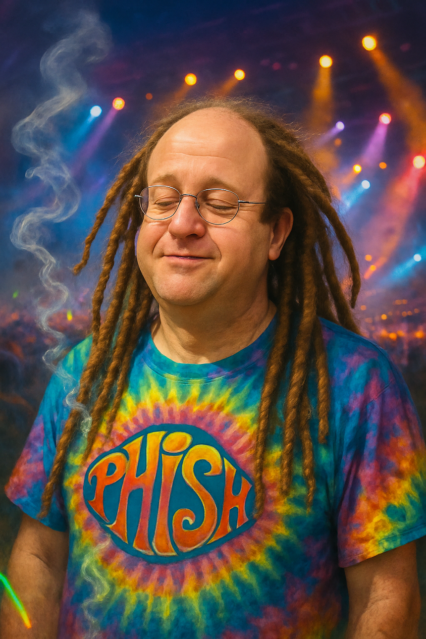 Jared Polis with dreadlocks.