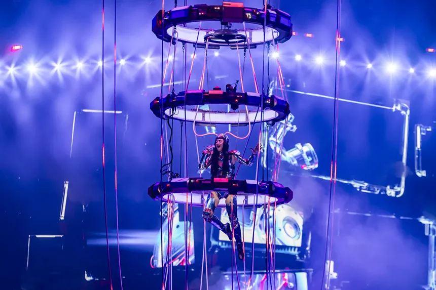 Katy Perry performed at Ball Arena on Thursday, July 10, 2025, for her Lifetimes Tour.