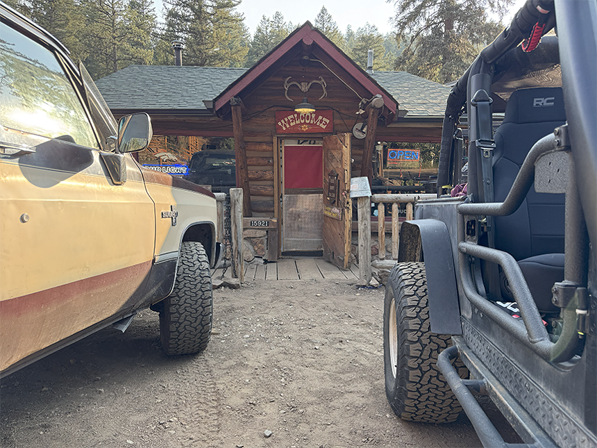 Bucksnort Saloon parking lot