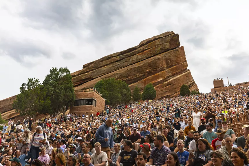 Red Rocks crowd during Watchhouse's set.