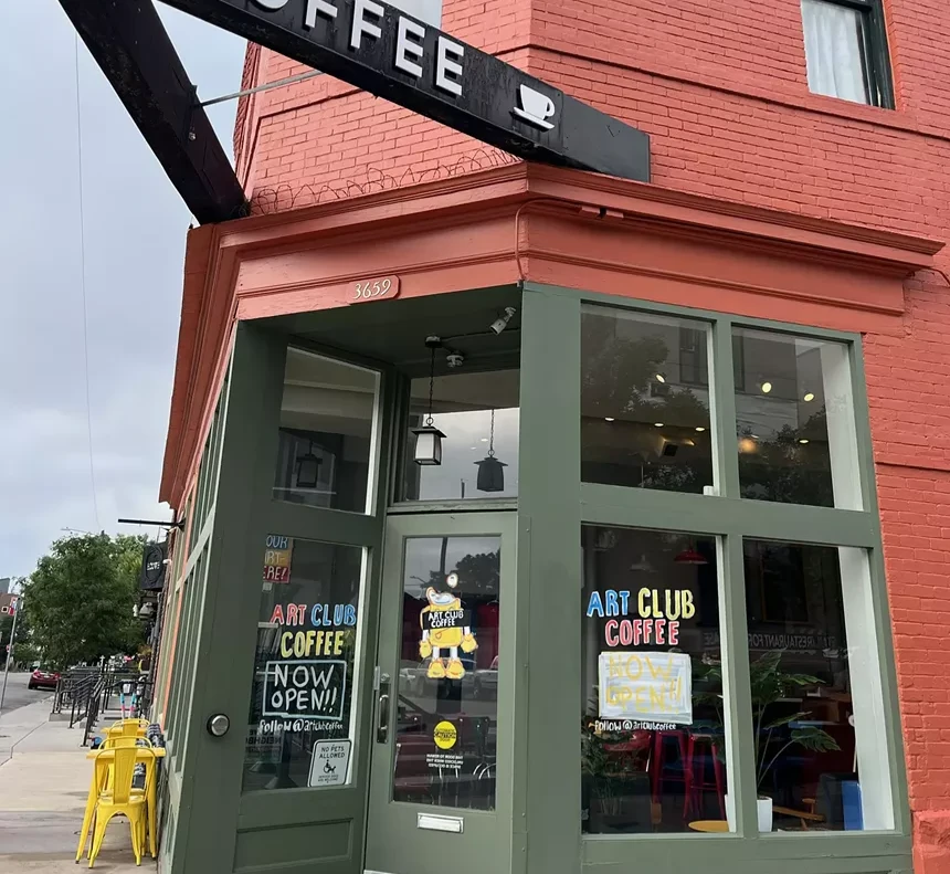 outside of coffee house