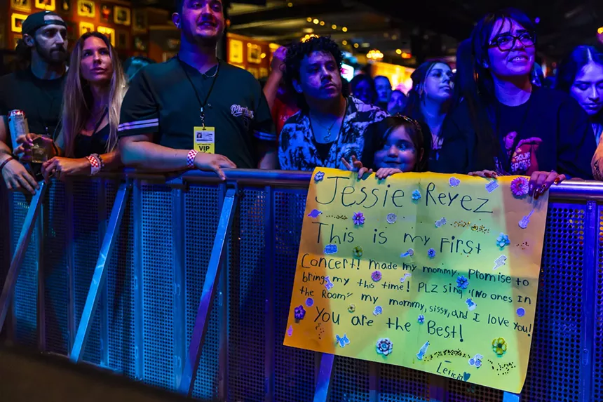 Jessie Reyez on stage at the Fillmore Auditorium in Denver, Colorado, for her Paid In Memories Tour.