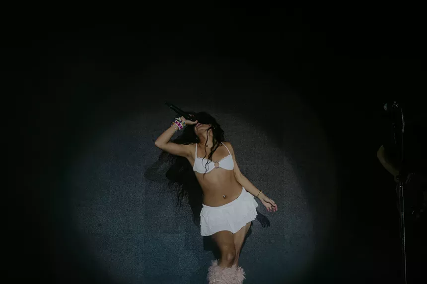 Jessie Reyez on stage at the Fillmore Auditorium in Denver, Colorado, for her Paid In Memories Tour.