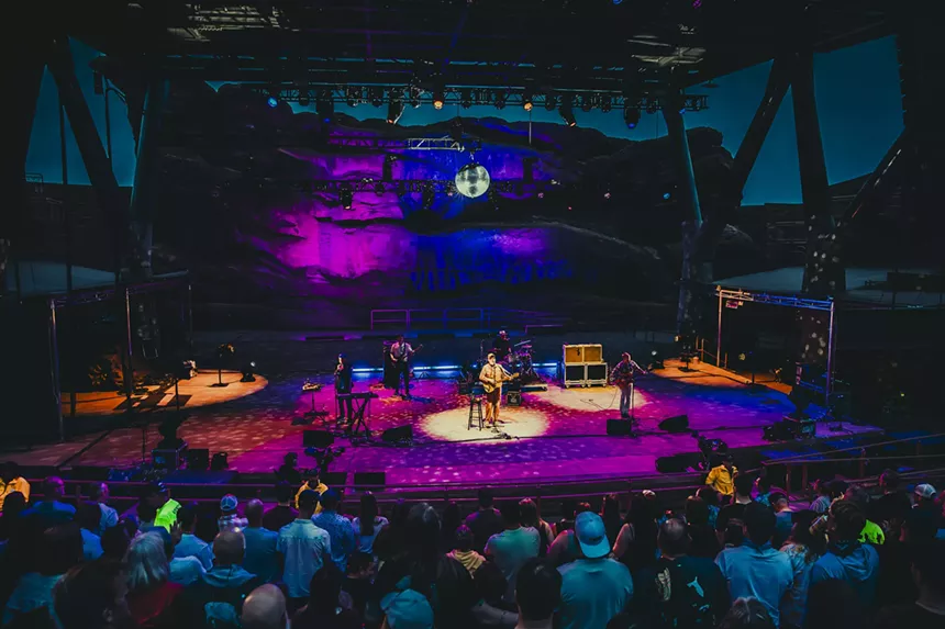 CAKE performed at Red Rocks Amphitheatre on Thursday, July 24, 2025, with a special two-set performance.