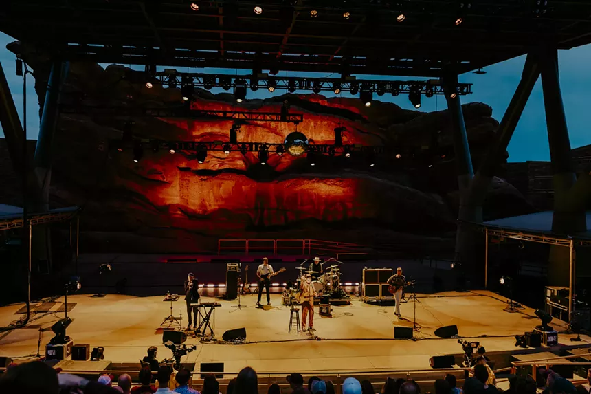 CAKE performed at Red Rocks Amphitheatre on Thursday, July 24, 2025, with a special two-set performance.