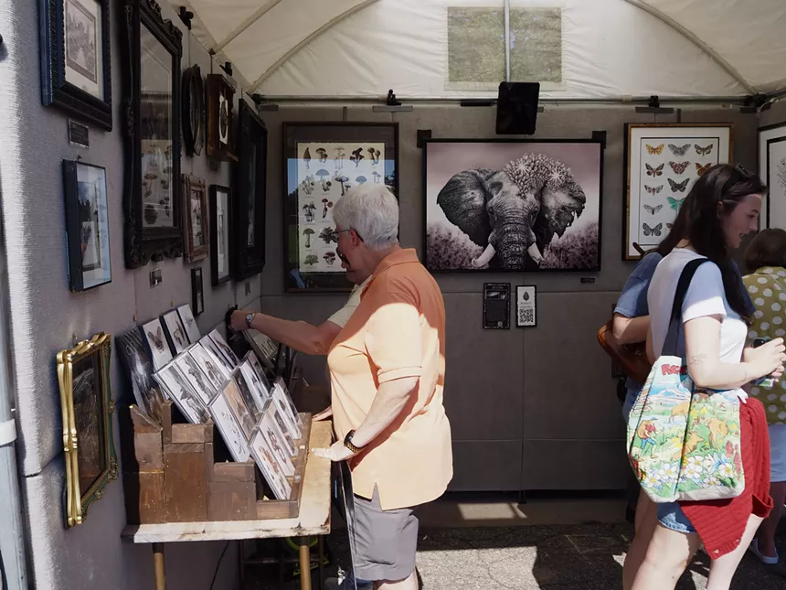 people browse art