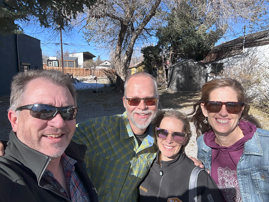 Four brewery owners photographed together.