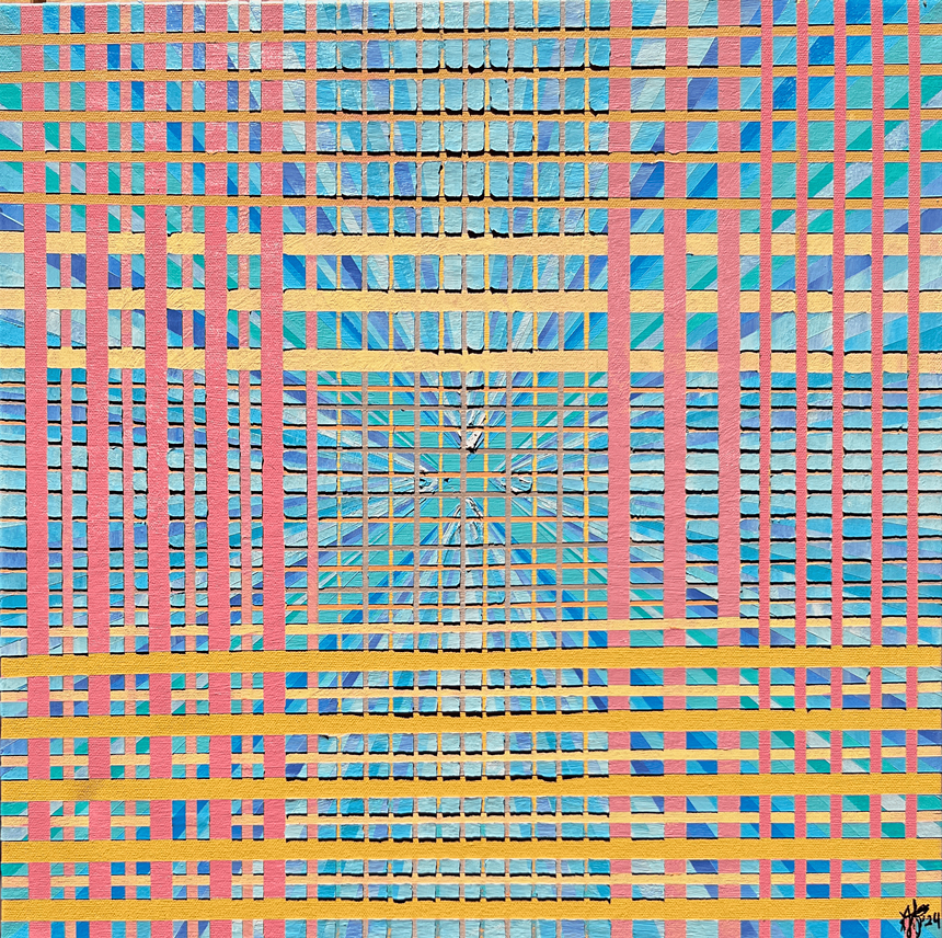 A colorful painting.