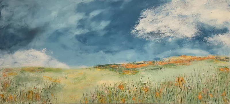 a painting of a landscape