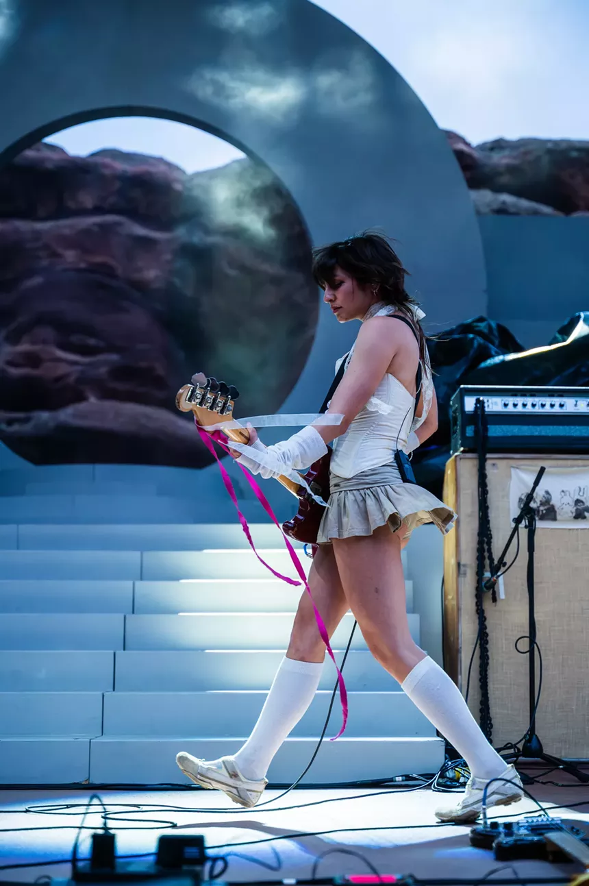 The Marias performing at Red Rocks