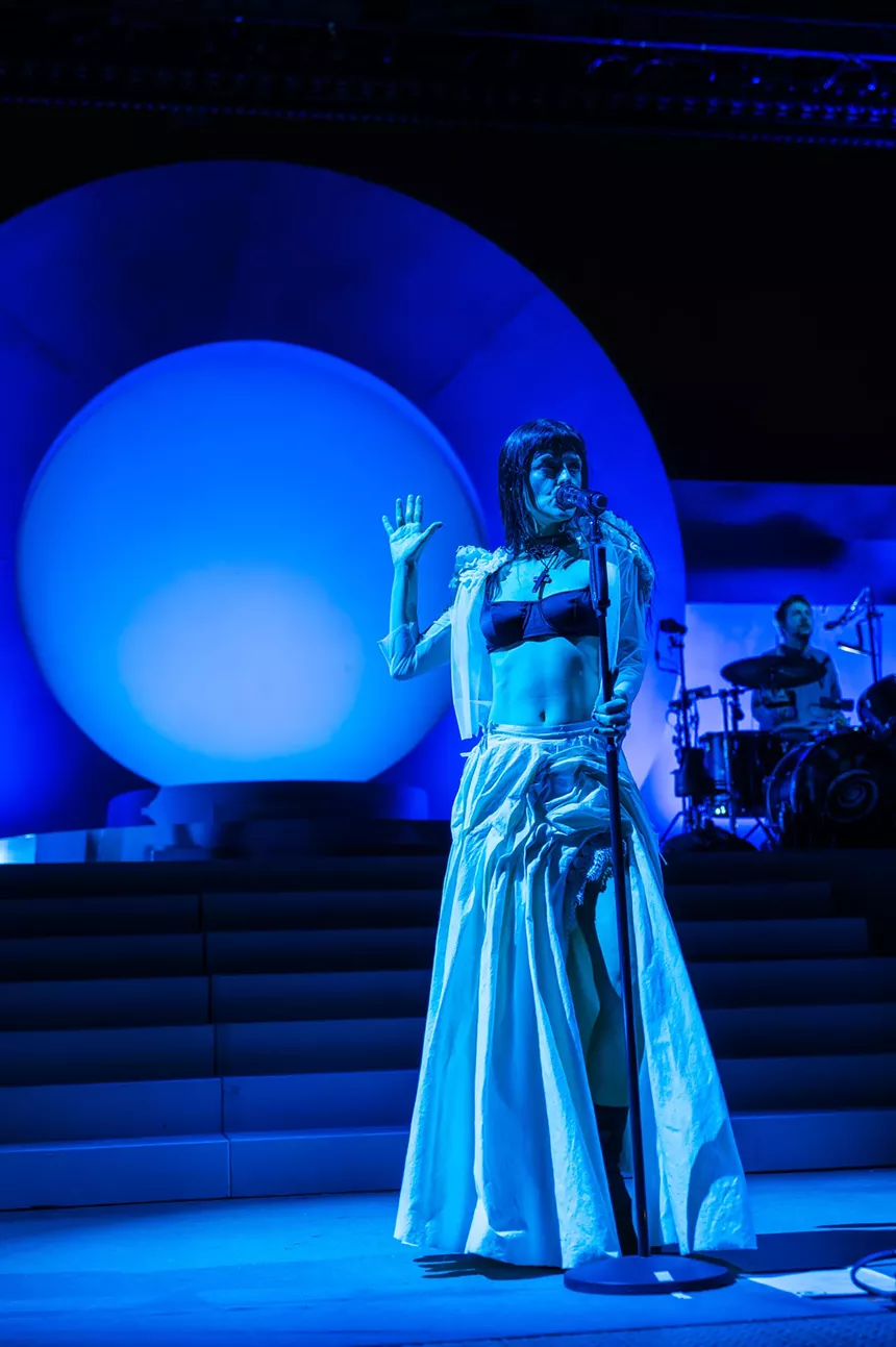 The Marias performing at Red Rocks