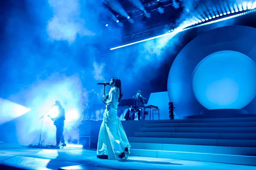 The Marias performing at Red Rocks