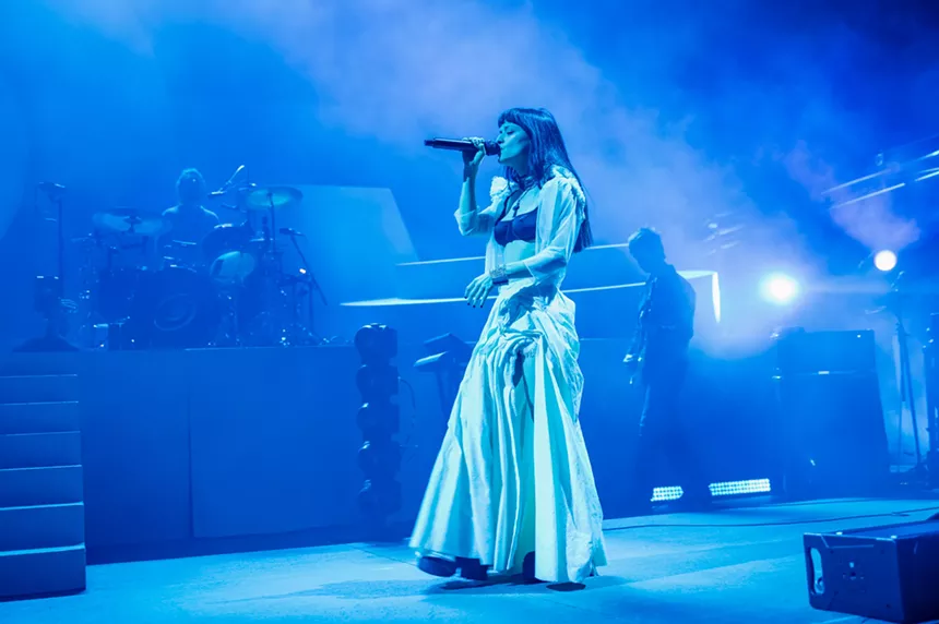The Marias performing at Red Rocks