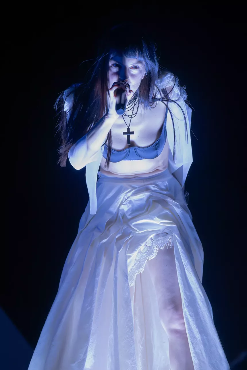 The Marias performing at Red Rocks
