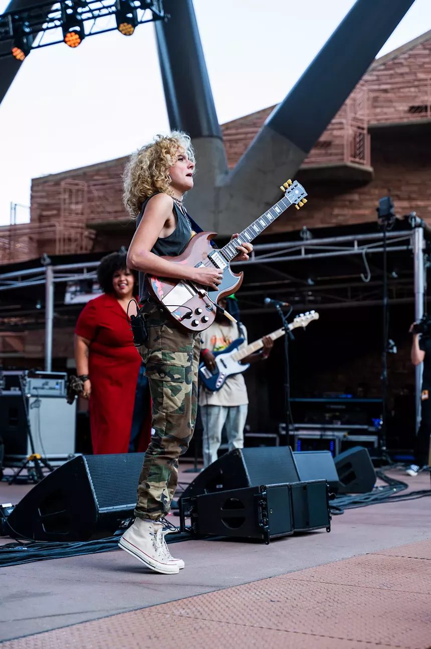 Grace Bowers on stage at Red Rocks