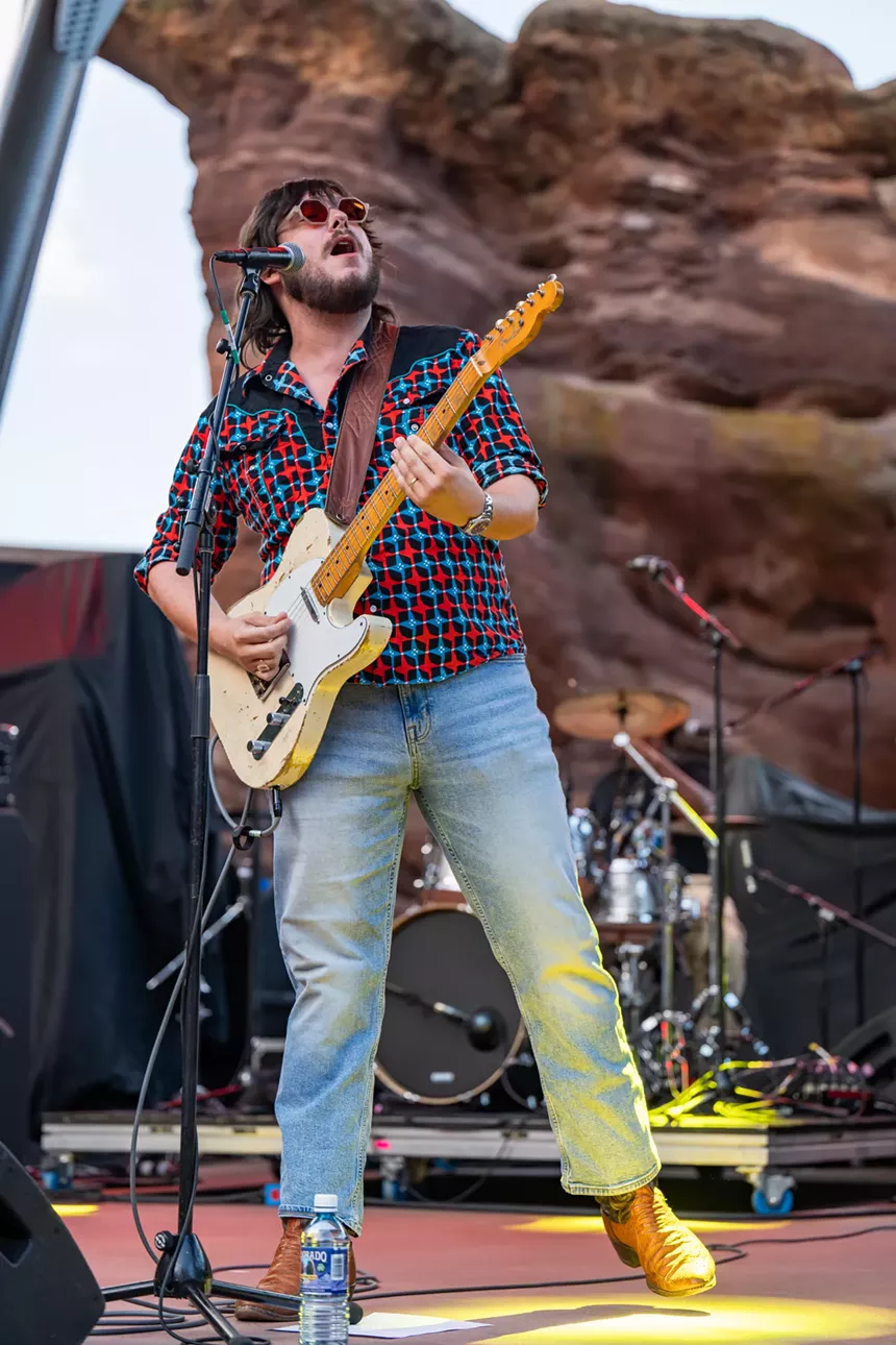 Eddie 9V on stage at Red Rocks