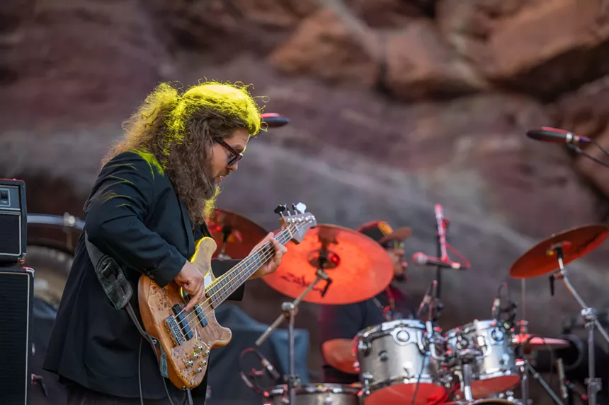Eddie 9V on stage at Red Rocks
