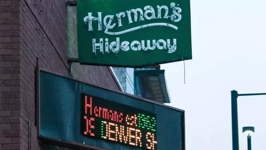 exterior of herman's hideaway in denver