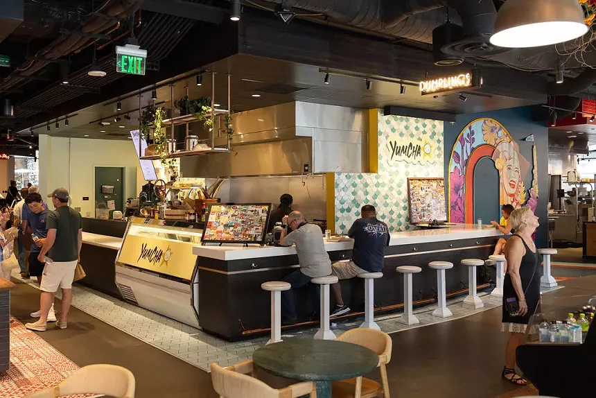 counter in food hall