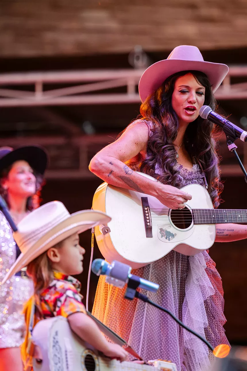 Nikki Lane performing at Red Rocks