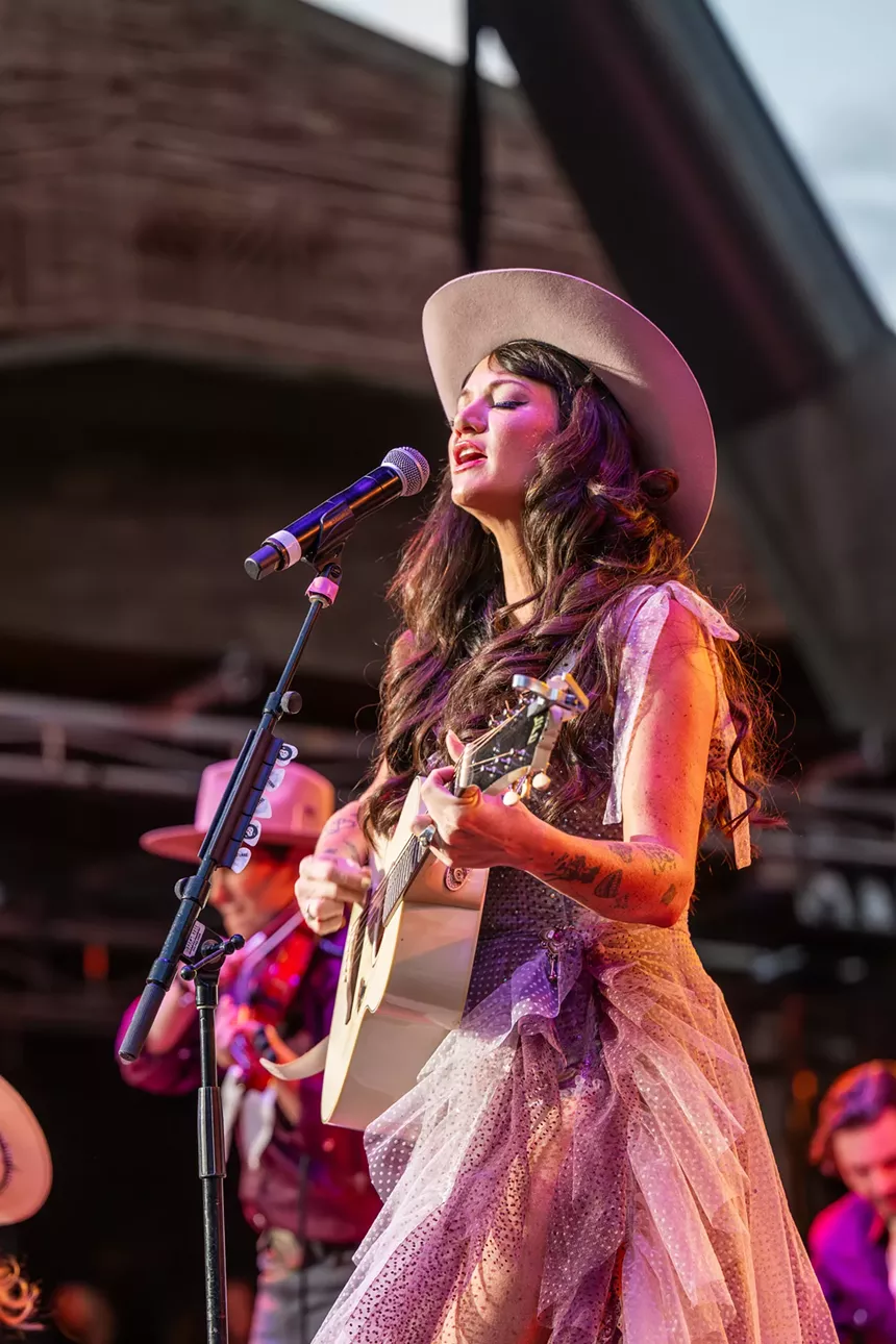 Nikki Lane performing at Red Rocks