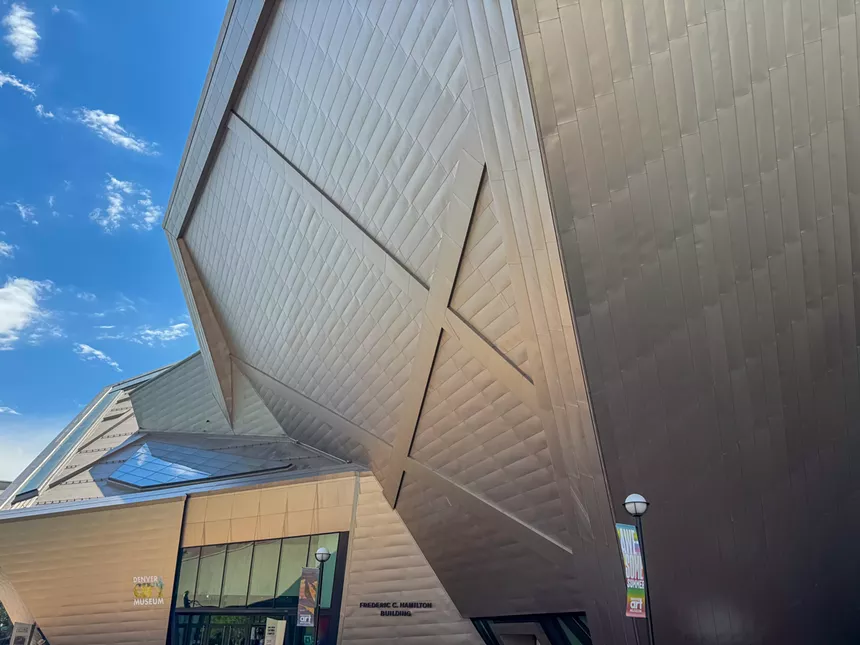 The outside of the Denver Art Museum.