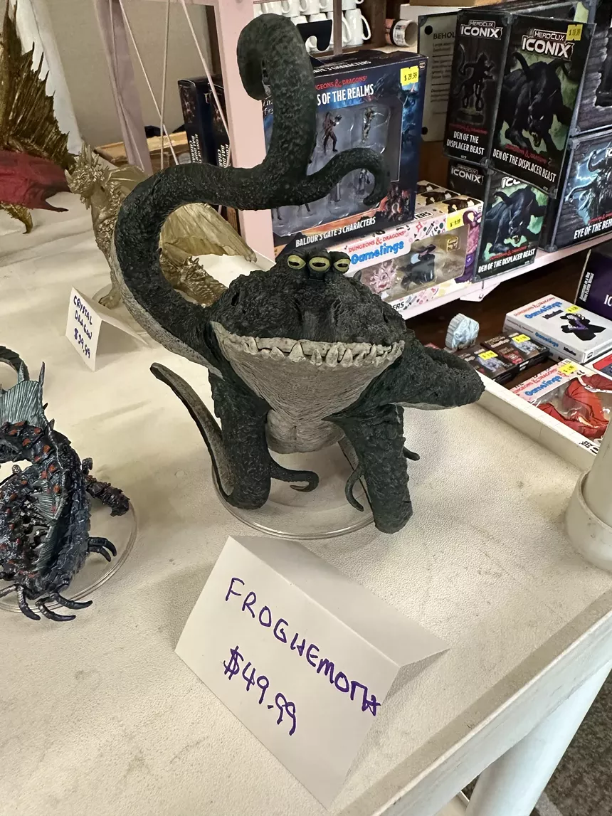 A frog figure