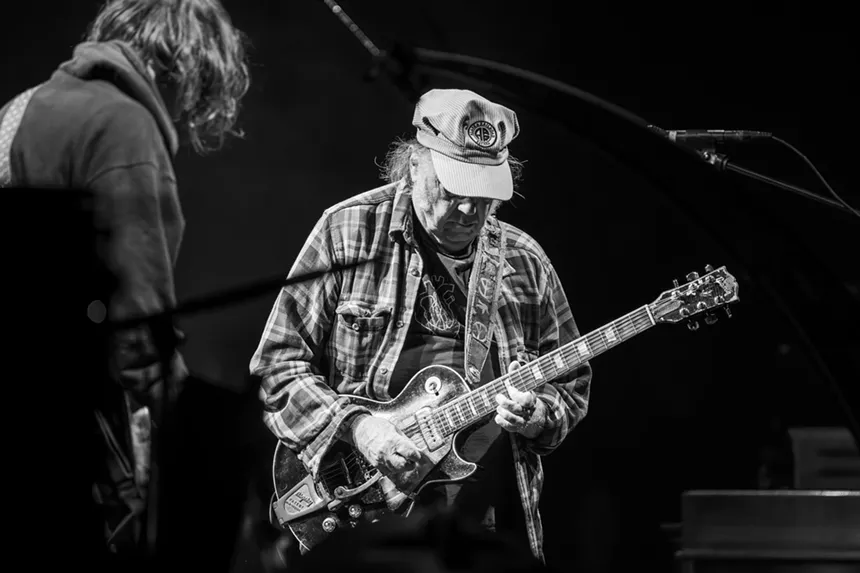 Neil Young & the Chrome Hearts performing at Fiddler's Green