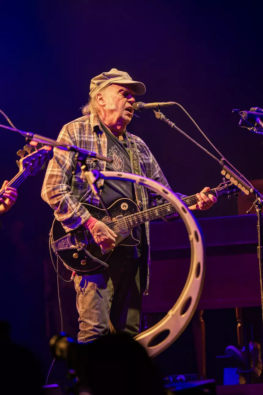 Neil Young & the Chrome Hearts performing at Fiddler's Green