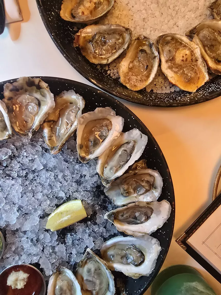 trays of oysters