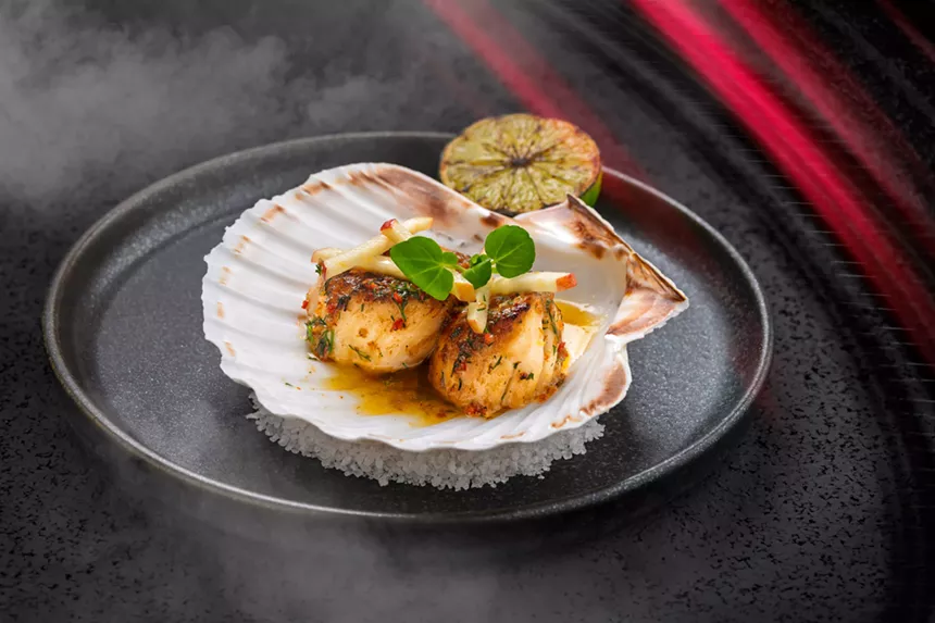 scallop dish