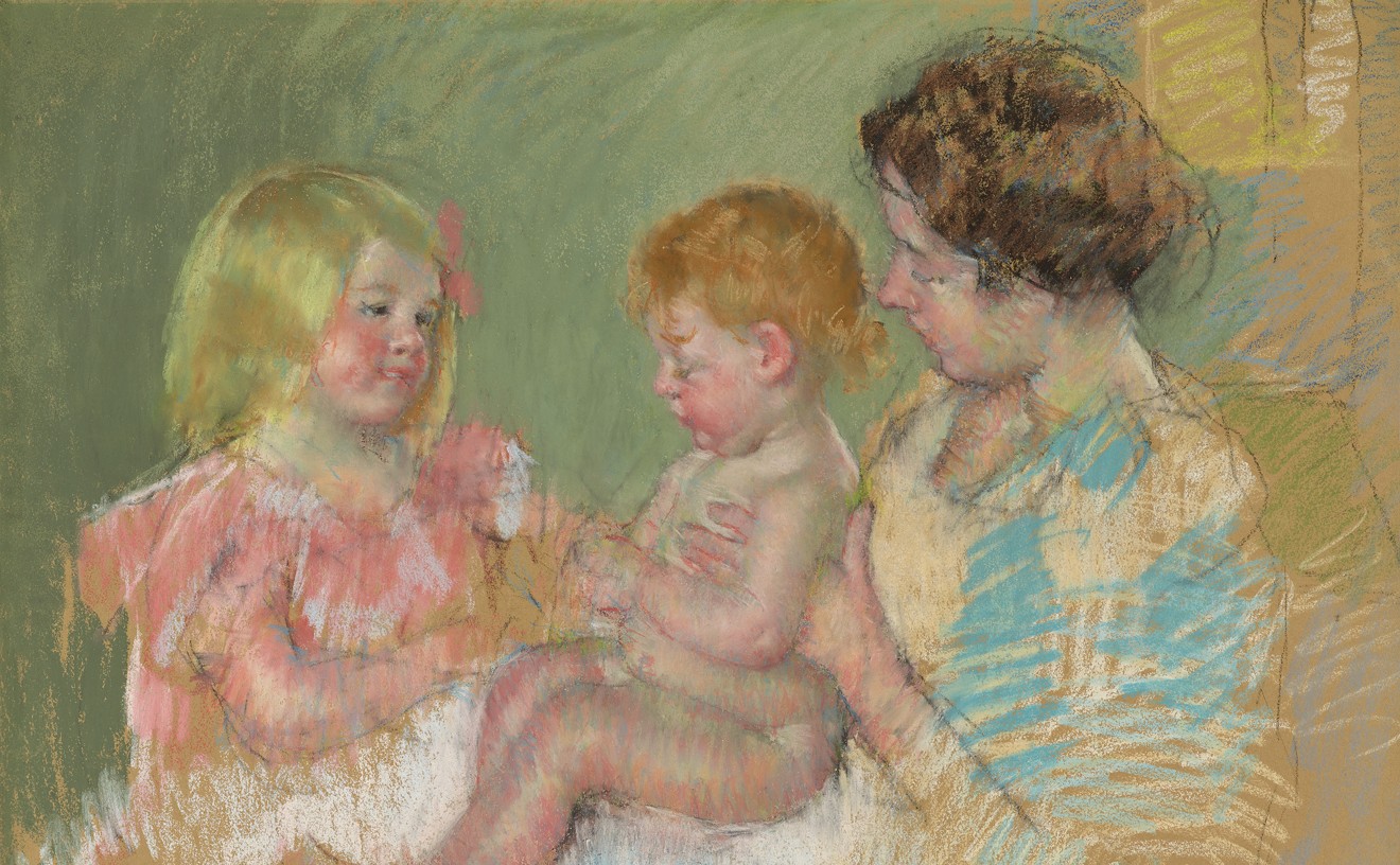 "Sara and Her Mother with the Baby" by Mary Cassatt in Whistler to Cassatt.