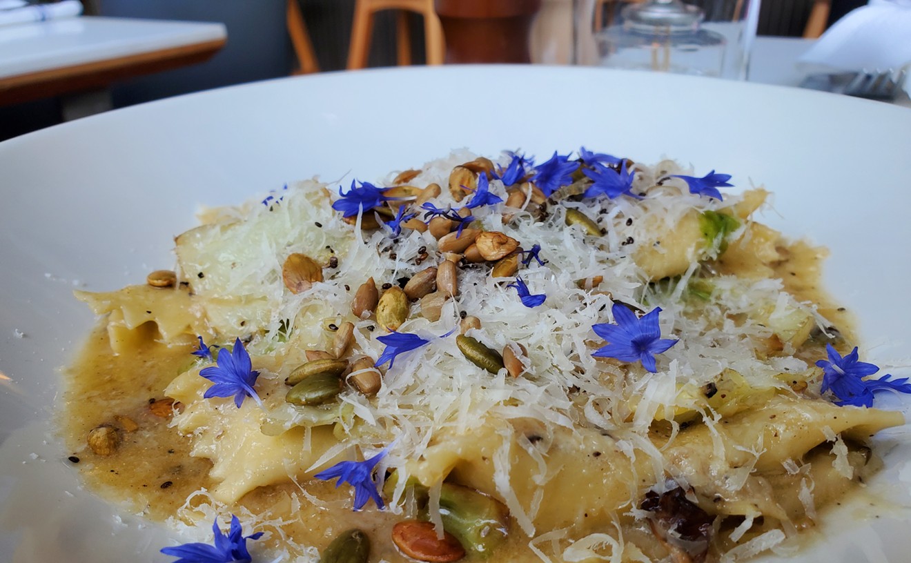 The porcini and morel agnolotti at Point Easy.