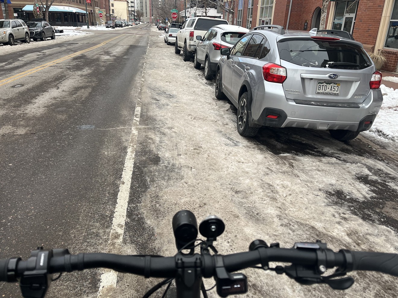 Someone needs to plow the damn bike lanes.