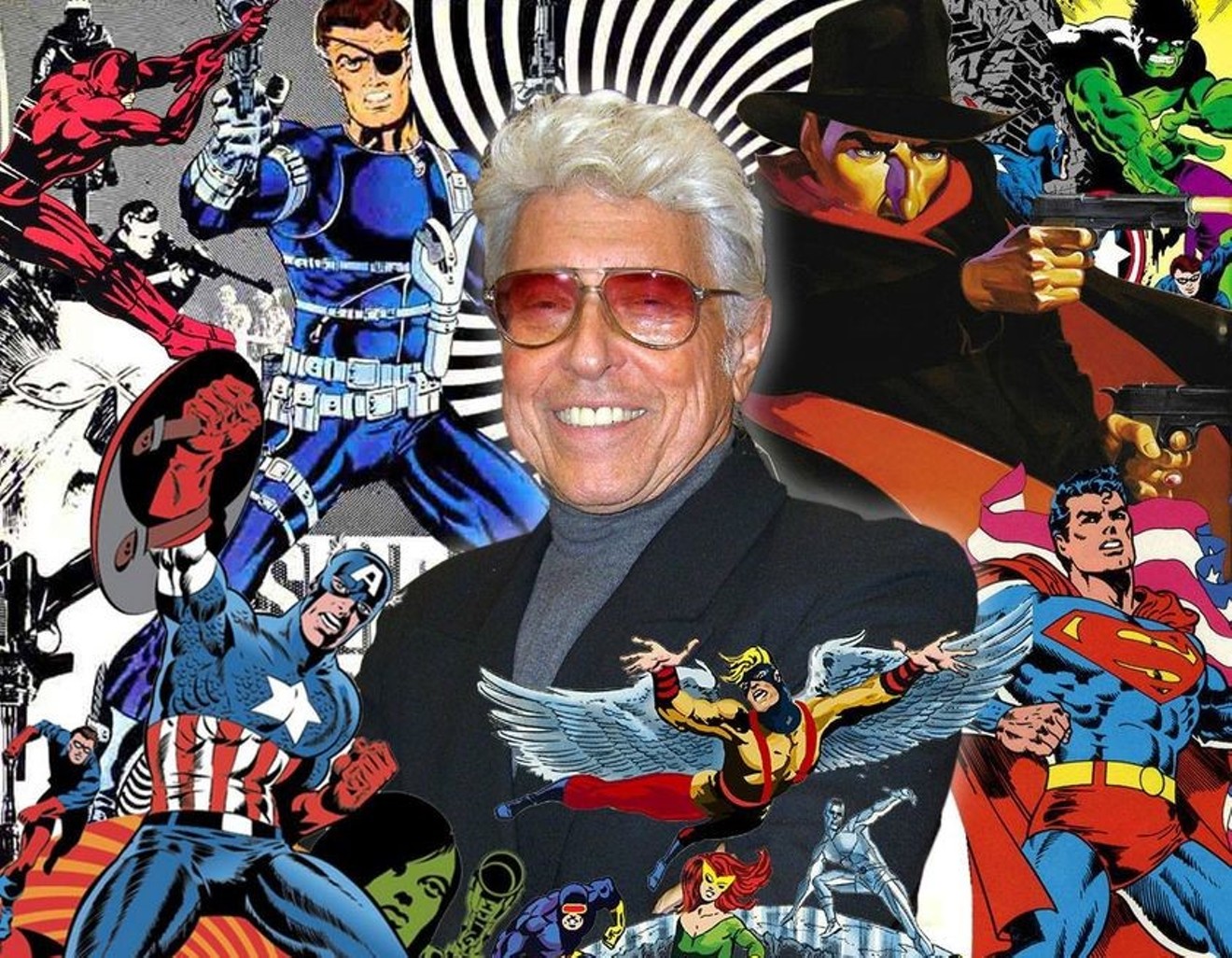 The always-dapper Jim Steranko and his comic oeuvre.
