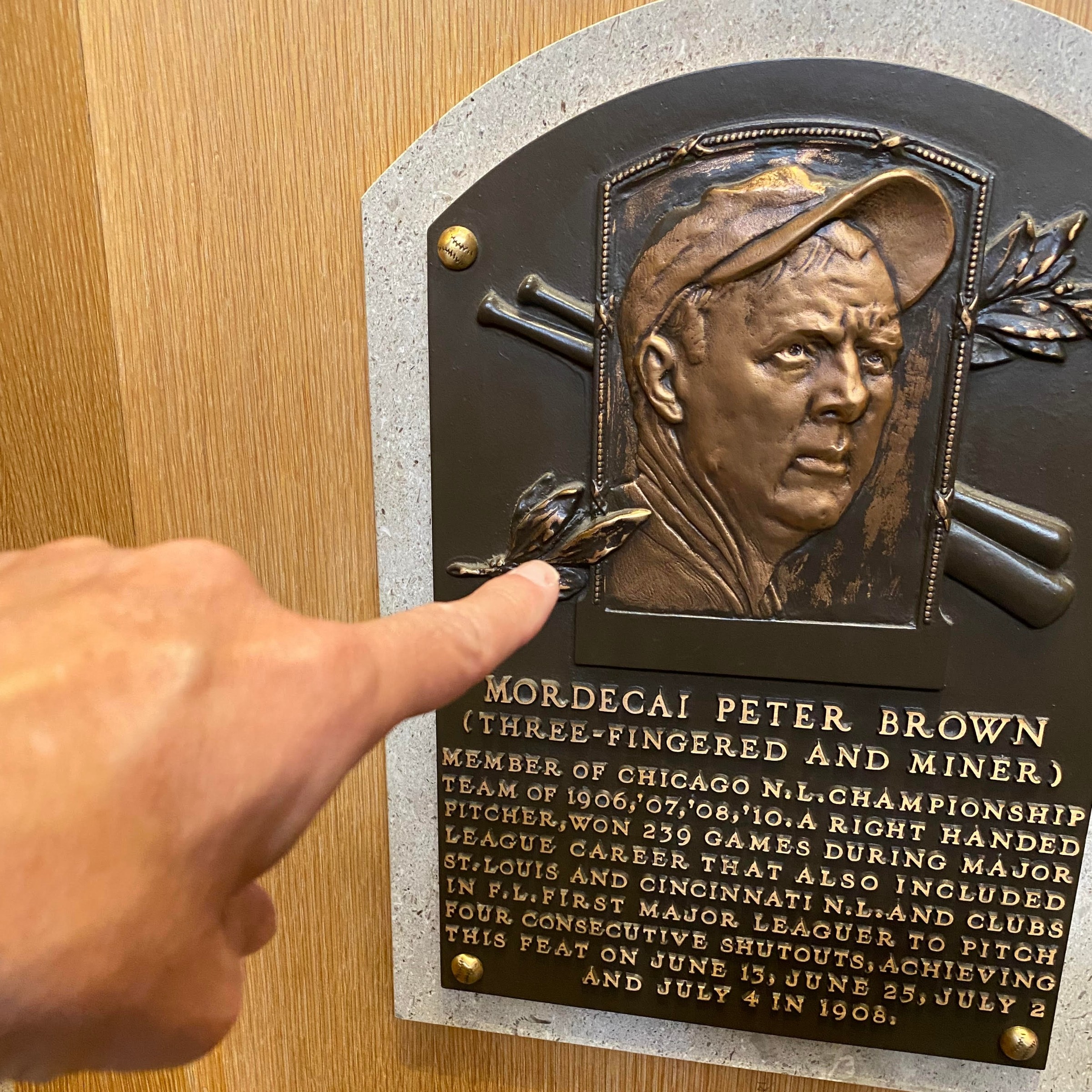 Brown, Mordecai  Baseball Hall of Fame