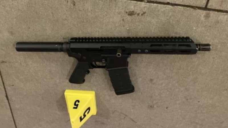 A Boulder Police Department photo of a weapon seized following an October 2 officer-involved shooting.