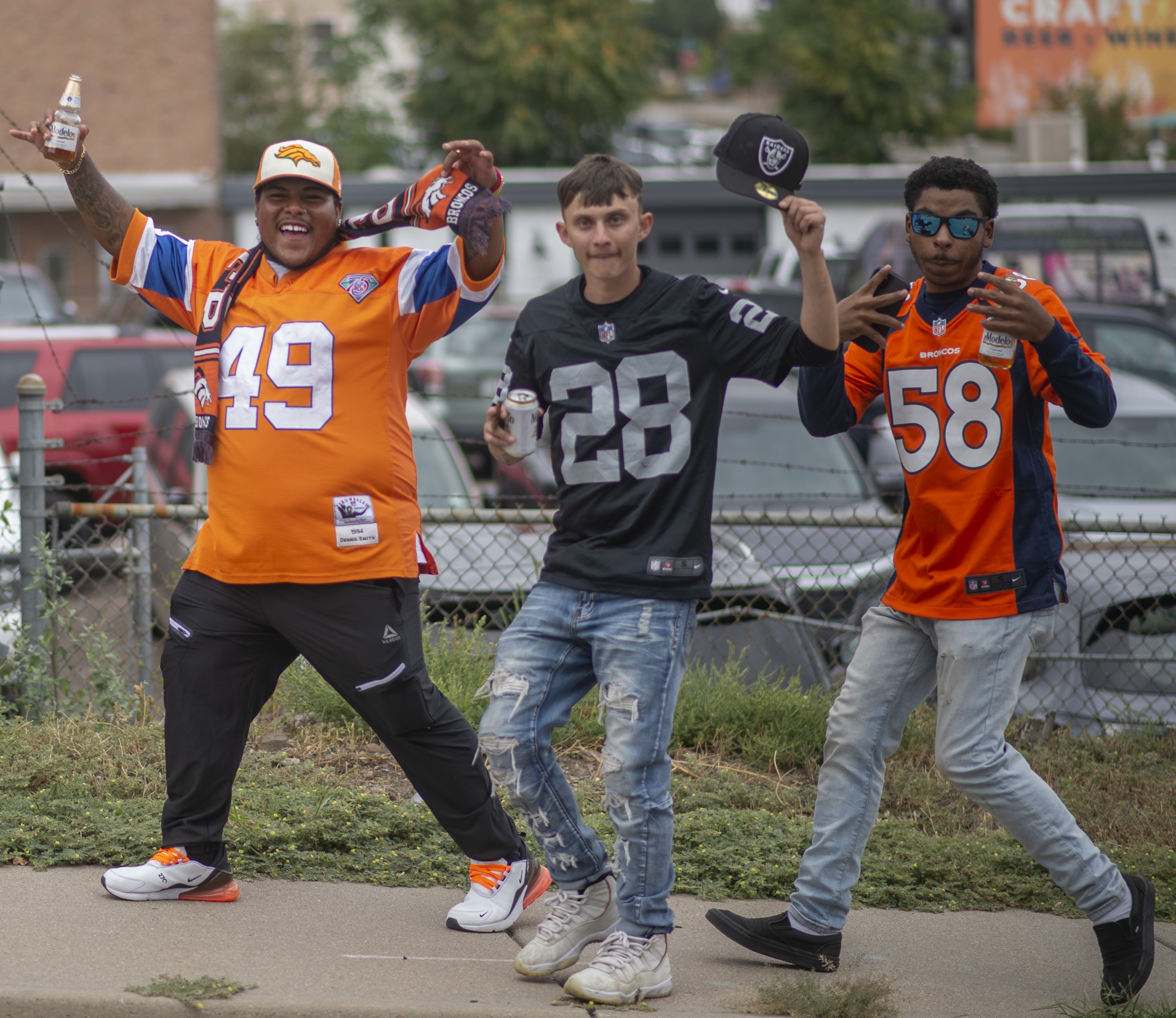 Photos: Denver Broncos Fans Make Their Way to Mile High Stadium