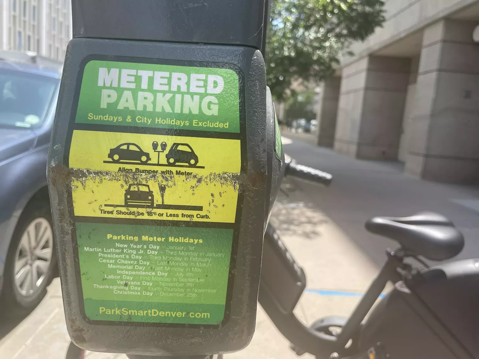Parking in Denver is Free on — But City Meters Don't Say So