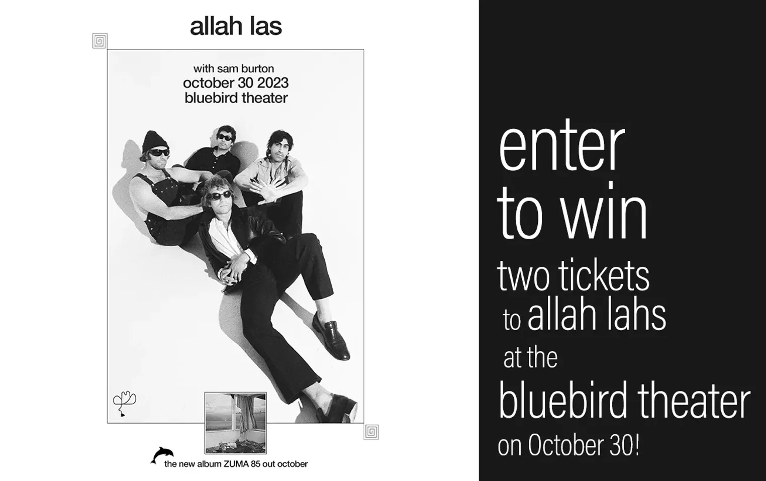 Enter to win two tickets to Allah-Las at the Bluebird Theater on October 30! - Vimarsana News