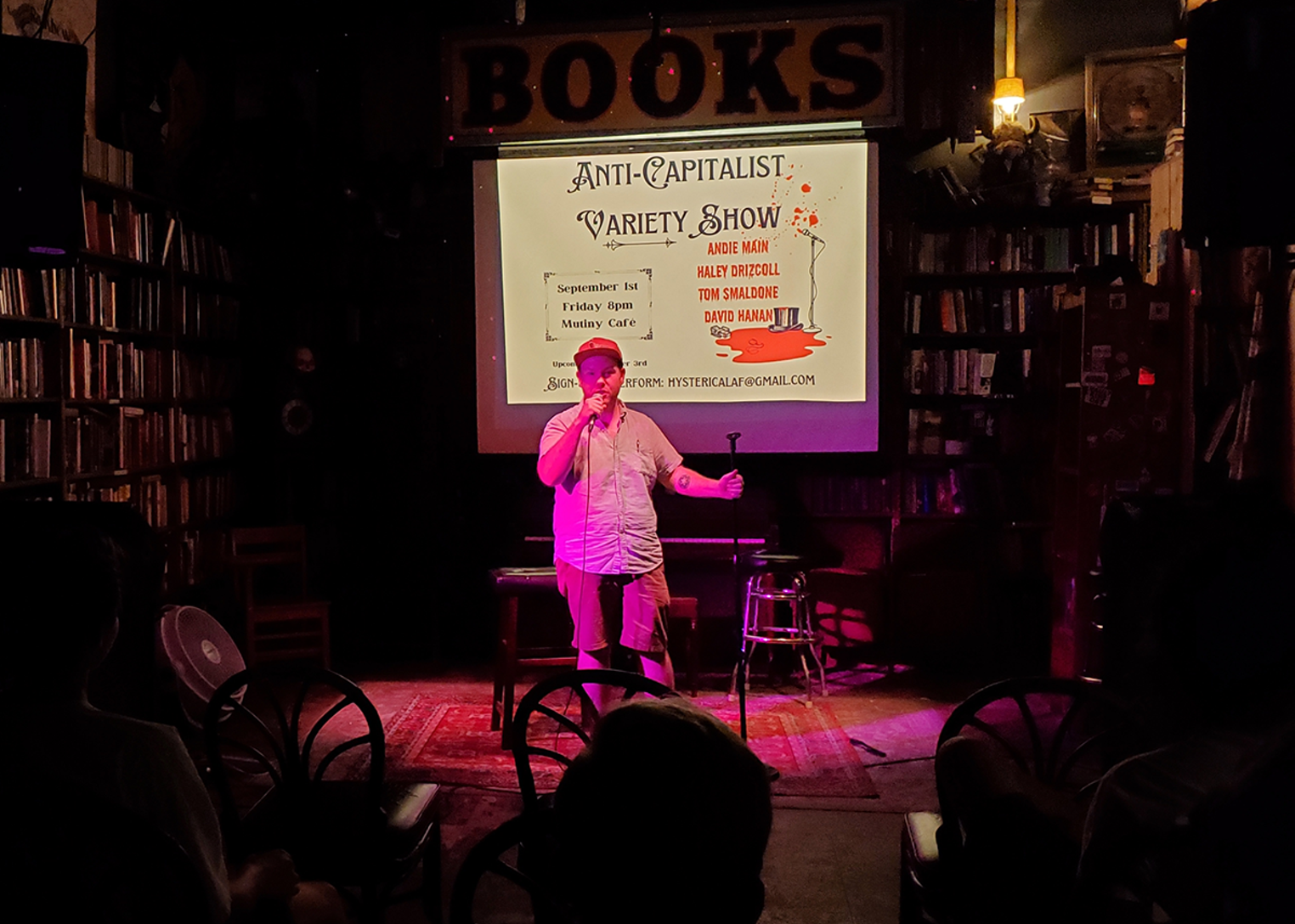Anti-Capitalist Variety Show Begins at Mutiny Information Cafe in Denver - Vimarsana News