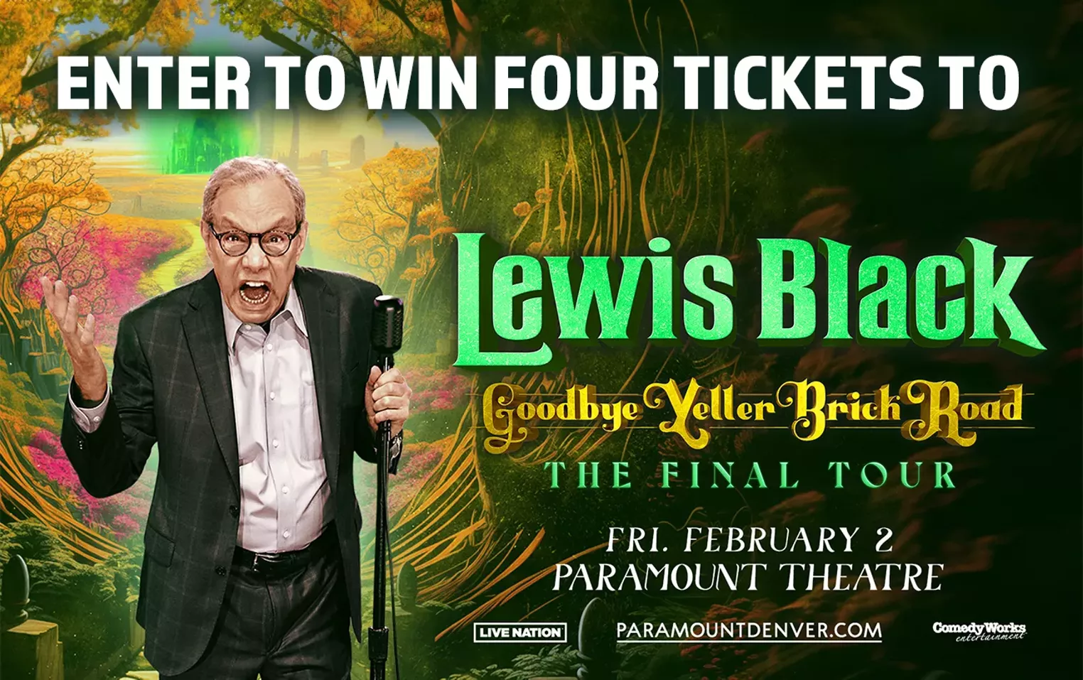 Enter to win four tickets to Lewis Black on Friday, February 2 at the Paramount Theatre! - Vimarsana News