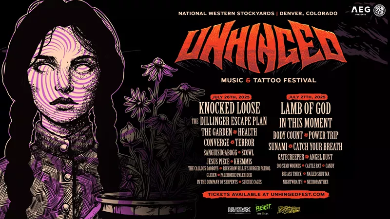 Image: UNHINGED Festival is coming to Denver’s National Western Stockyards on Saturday, July 26 and Sunday, July 27