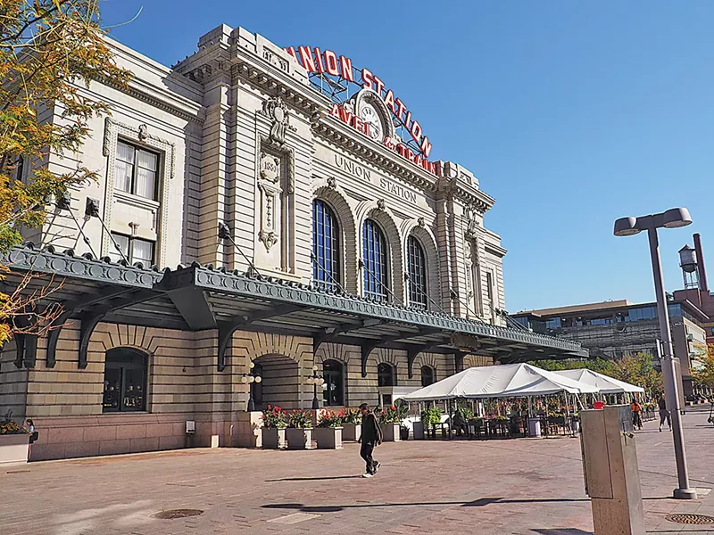 Image: Union Station is a transit hub in Denver.