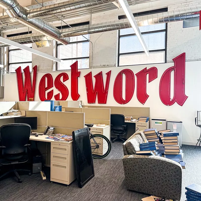 Image: The Denver Westword office at 8 Lincoln Street, Denver, Colorado.