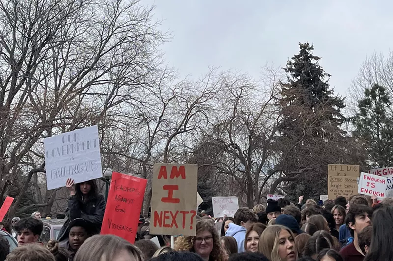 Image: Students protest against guns