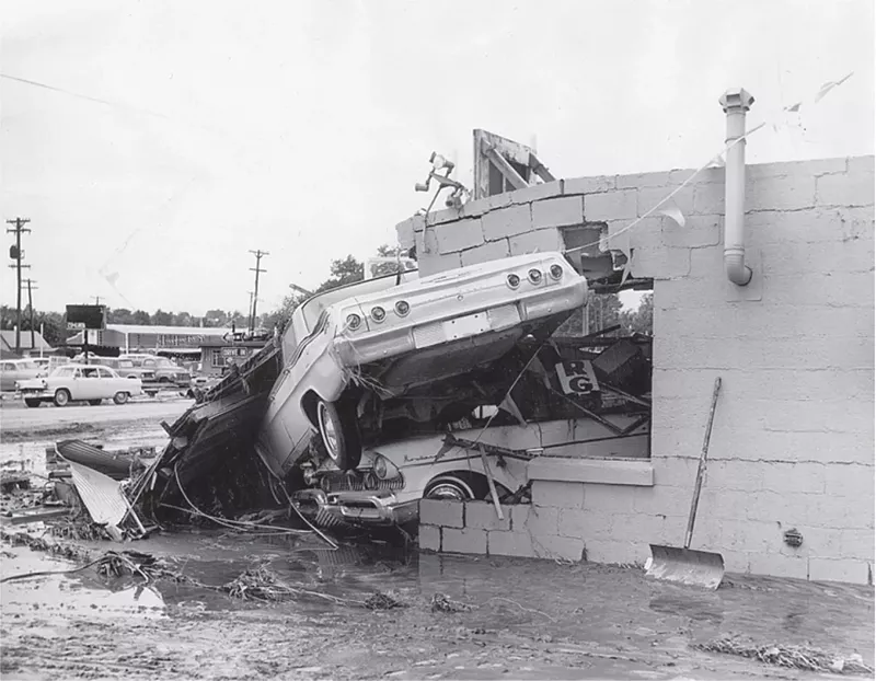 Image: cars in flood