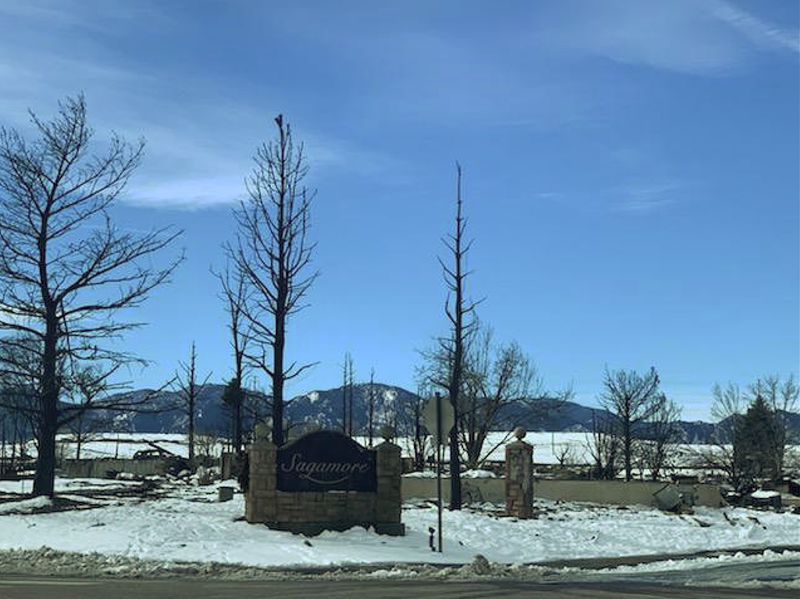 Image: Wayne and Sam Shellnut's neighborhood was destroyed in the Boulder County fires on December 30.