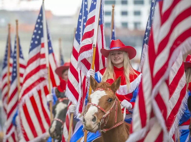 Image: Jefferson County's Westernaires were part of the National Western Stock Show parade.